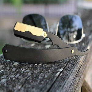 Rasoir à bord droit de barbier le plus vendu rasoir droit antirouille de toilettage de barbier en acier inoxydable pour les salons de coiffure professionnels - Product Image 5