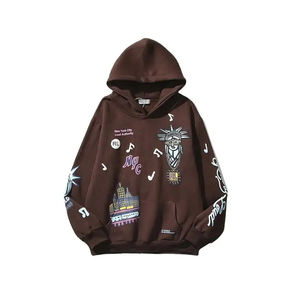 Venta al por mayor OEM personalizado de peso pesado de los hombres azul ácido lavado Sudadera con capucha de gran tamaño - Product Image 6