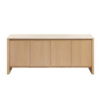 Buffet scandinave moderne en teck massif pour salon, salle à manger, décoration intérieure, écologique, durable, rangement pour appartement