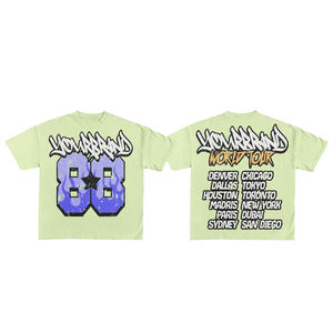 Ropa informal, camisetas en blanco, cuello redondo, Media manga, algodón pesado, Camiseta de felpa francesa, serigrafía personalizada, ajuste cómodo - Product Image 5