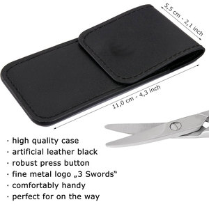 Ciseaux à ongles à cuticules à pointe pointue professionnels de haute qualité outil de manucure en acier inoxydable allemand pour la précision - Product Image 3