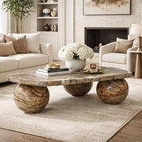 Table basse moderne avec plateau en marbre 100% naturel, couleur et taille personnalisées, mobilier de luxe pour salon, villa ou appartement, ORRIS LIVING