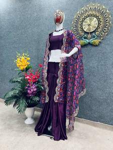 Lehnga choli ชุดเจ้าสาวสำหรับงานแต่งงานปาร์ตี้ชุดเจ้าสาวดีไซน์2023อินเดียซื้อจากผู้ผลิตอินเดีย - Product Image 5