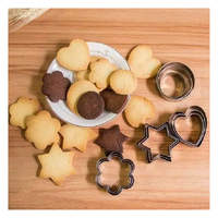 Kit d'outils de cuisson en acier inoxydable à biscuits à la mode coupeurs de dessin animé pour enfants boîtes à lunch bricolage, sandwichs, biscuits et pain