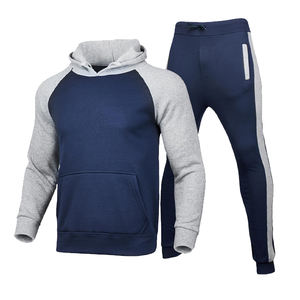 Ensemble de survêtement en molleton pour homme avec fermeture éclair, couleur unie, avec impression DTF, DTG, sérigraphie et sublimation - Product Image 6