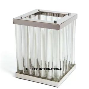 โคมไฟสแตนเลสทำมือ ดีไซน์เฉพาะตัว พร้อมกระจกและเหล็ก  รับสลักโลโก้ สำหรับตกแต่งบ้าน งานปาร์ตี้กลางแจ้ง และให้แสงสว่าง - Product Image 1