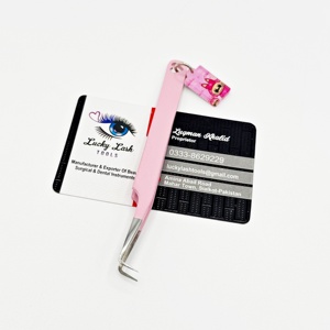 Venta superior Pinzas de 90 grados Encantos Colores personalizables Extensiones de pestañas con punta de fibra de la mejor calidad Encantos personalizables sostenibles - Product Image 2