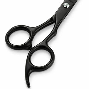 Ciseaux de coiffure professionnels noirs en acier inoxydable 4Cr13, ciseaux de barbier à lame tranchante pour salon de coiffure, droit - Product Image 3