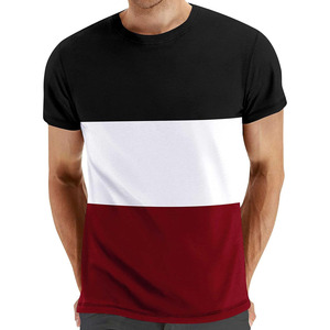 Camiseta de Manga Corta con Panel en Contraste, Tejido Suave, Ligero y Transpirable para un Estilo Diario a la Moda - Product Image 6