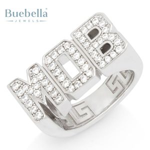 Anillo de fiesta para hombre de oro blanco sólido de 14K Original chapado en oro de 18K con moissanita de calidad VVS estilo Hip Hop para hombre y mujer - Product Image 3