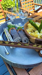 Anneaux de serviette à la mode bois fini écologique Table à dîner décoratif fait à la main décor de Table Double finition acacia décor de Table en bois - Product Image 3