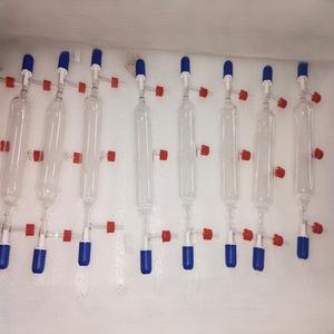 MAYALAB Borosilicate Glass Gas Sample Tube 200ml Capacity Standard Size PTF <b>Stopper</b> Clear Transparent OEM Made in Haryana - Product Image 2