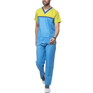 Prix de gros Tissu sergé 100% coton Uniforme médical de haute qualité pour hommes - Product Image 1