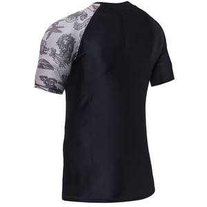 Débardeurs en mélange de coton couleurs vives pour un haut d'entraînement surdimensionné à col rond avec logo lourd et motif imprimé. - Product Image 3