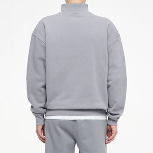 Sweat-shirt pour homme, demi-zip, polaire, pull à col montant, chemise à quart de zip, sweat-shirt court, haut à quart de zip, sweats de qualité supérieure - Product Image 4