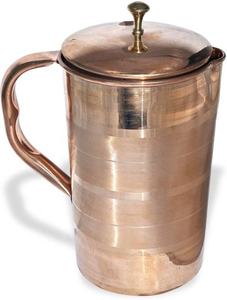 New Indian Copper Pitcher Drinkware AYURVEDA Healing <b>Jug</b> for Direct Drinking and Boiling <b>Water</b> Plastic Product Type - Product Image 2