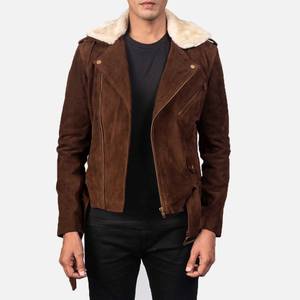 Chaqueta de cuero personalizada para hombre 2025 prendas de vestir exteriores de cuero genuino de primera calidad OEM clásico motorista moda Streetwear al por mayor - Product Image 1