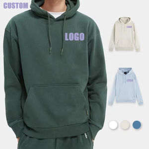 Sudadera con Capucha Unisex Personalizada con Bordado, de Felpa Francesa Gruesa de 400 g/m², Sudadera Lisa y Suave para Hombre, 100% Estampada - Product Image 1