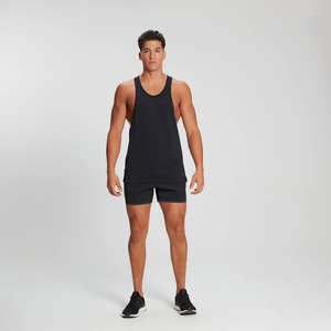 Débardeur Stringer noir de qualité supérieure | Vêtements d'entraînement pour hommes élégants et durables - Product Image 5