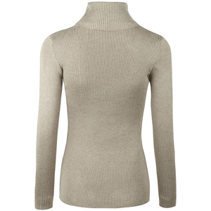 Pull à col roulé extensible pour femmes, design personnalisé, haute qualité, respirant, 100% coton, mode automne, service OEM - Product Image 5