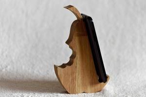 Handmade Wooden Mobile <b>Phone</b> <b>Holder</b> <b>for</b> Smartphone & Tablet Customized Logo <b>for</b> <b>Desk</b> & Office Accessories - Product Image 2