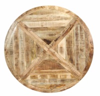 Table à manger en bois de manguier massif au design moderne avec pieds en métal araignée pour cuisine, restaurant ou salle de réunion - Prix de gros