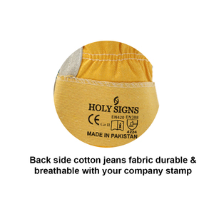 ถุงมือหนังสำหรับงานหนักที่มีการป้องกัน PPE ปาล์มคู่และความสะดวกสบายสำหรับกลศาสตร์ช่างเชื่อมและงานกลางแจ้ง - Product Image 5