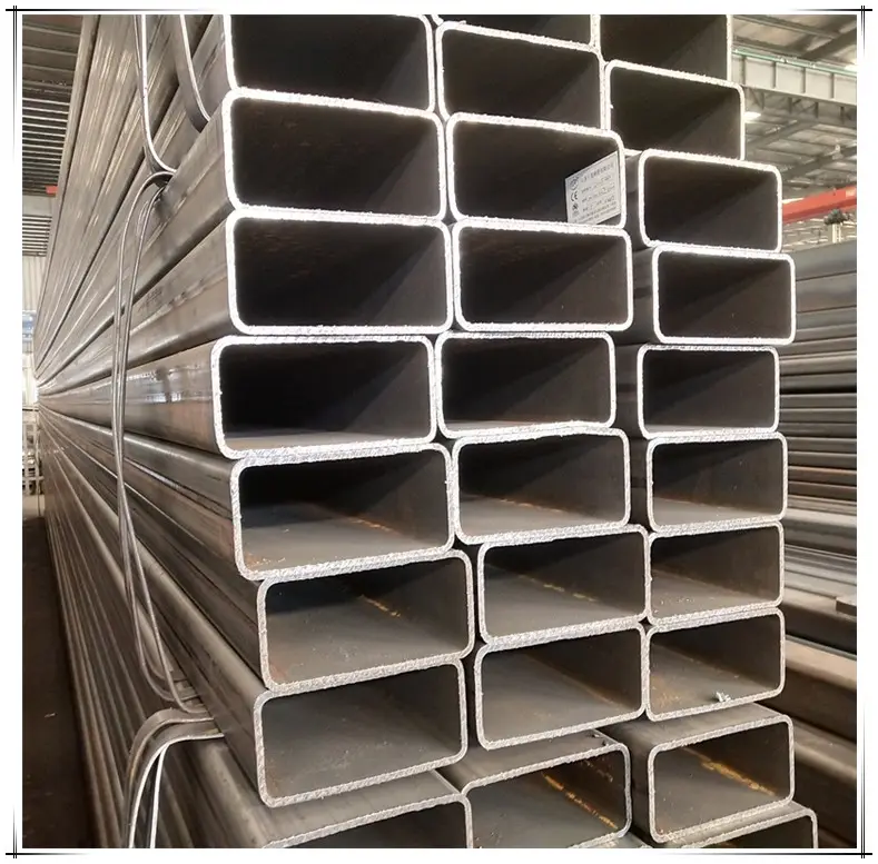 Tianjin tubular tubo de ferro retangular, 2x4 tubos de aço quadrados de ferro preto q195