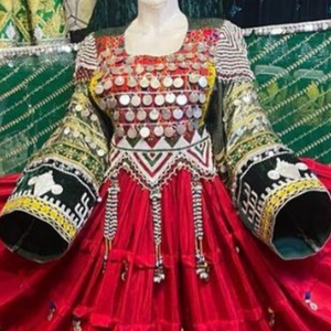 Robe Afghane Grande Taille Nouveaux Modèles Très Vendus pour Femme, Style Tribal Kuchi, Fête Bohème, Broderies Vintage, Appliques, Longueur Cheville - Product Image 5