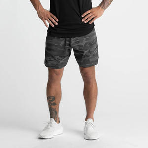 Short de sport durable et de haute qualité pour hommes, entrejambe de 5 pouces avec logo personnalisé, ceinture à motif solide, respirant rapidement, High Street - Product Image 1