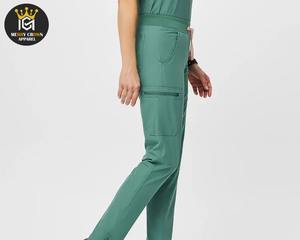 ชุดยูนิฟอร์มพยาบาลผ้าฝ้ายทอเนื้อยืดแบบสวมใส่สบายสำหรับบุรุษและสตรี จากประเทศปากีสถาน - Product Image 5