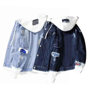 Veste pour homme de grande taille, vente directe d'usine, haute qualité, personnalisée, 2024, vente chaude, jeans pour homme, denim, vestes longues - Product Image 1