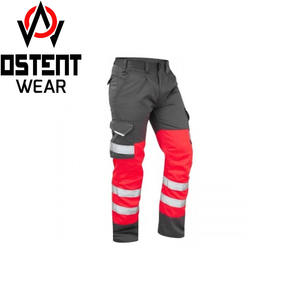 Pantalon de travail de sécurité haute visibilité de qualité supérieure avec bande réfléchissante et fermeture à glissière pour les jambes Pantalon de travail industriel durable et confortable - Product Image 2