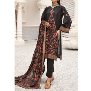 ชุดเสื้อผ้าชาลวาร์ คามีซ ผ้าฝ้ายผสมไหมสำหรับผู้หญิงเอเชีย สวมใส่ได้ทุกวัน เหมาะสำหรับเสื้อผ้าปากีสถานและอินเดีย คุณภาพสูง ใส่ได้ทุกฤดู - Product Image 6