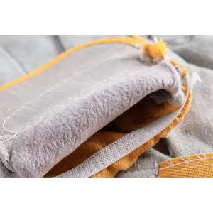 ถุงมือหนังสำหรับงานเหมืองในฤดูหนาว พร้อมซับในผ้าฝ้ายกันความร้อน ถุงมือทำงานอุตสาหกรรมเคลือบยางลาเท็กซ์ - Product Image 4