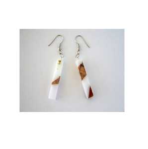 ชุดต่างหูไม้เรซินสำหรับผู้หญิงชุดต่างหูแฟชั่นสีตามสั่ง - Product Image 1