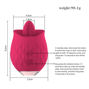 Nouveau vibrateur en forme de rose pour stimulation orale, masturbateur pour femmes - Product Image 6