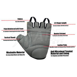 Nuevos Guantes de Gimnasio de Cuero con Logotipo Personalizado para Hombre, Resistentes, para Levantamiento de Pesas, Fitness y Powerlifting, en Venta en Línea - Product Image 2
