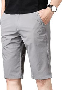Pantalones Cortos de Algodón 100% con Dobladillo sin Rematar, Lavado Ácido Vintage, de Felpa Francesa, para Hombre, Estilo Urbano Liso - Product Image 2
