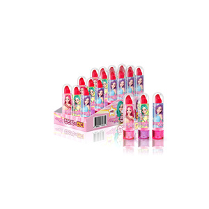 Low MOQ Korean Lipstick Toy <b>Candy</b> for Kids Princess Character Pink Strawberry Flavor Novelty Sweets Retail Display Box Ready - Product Image 4