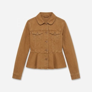 Veste en jean personnalisée pour femmes, denim en coton recyclé pour les marques de mode, vente en gros, directement de l'usine, approvisionnement en vrac - Product Image 2