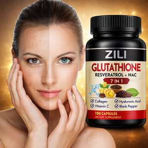Complément <span class=keywords><strong>Alimentaire</strong></span> Végétarien 7-en-1 au Glutathion et Collagène, Antioxydant, Éclaircissant et Anti-Âge, Riche en Protéines, Marque Blanche - Product Image 1