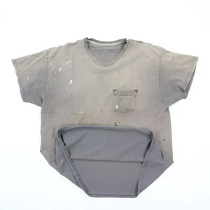 เสื้อยืดคอกลมทรงโอเวอร์ไซส์แบบครอป ผ้าฝ้าย 100% หนัก 220 กรัม ทรงบ็อกซี่ฟิต สไตล์วินเทจ ลุคย้อนยุค ซักแบบดิสเทรส สำหรับผู้ชาย รุ่น 2026 - Product Image 4