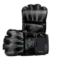 Gants de MMA pour hommes Dolanto, cuir de vachette de qualité supérieure, évacuation de l'humidité, plus rembourrés, respirants, personnalisables, arts martiaux, boxe
