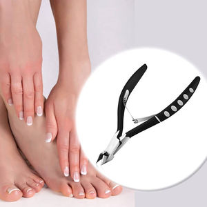 Cortaúñas de Calidad Médica de Lujo, Negro Mate, Acero Inoxidable Afilado, Hoja Recta, para Uñas Encarnadas Gruesas y Anchas - Product Image 6