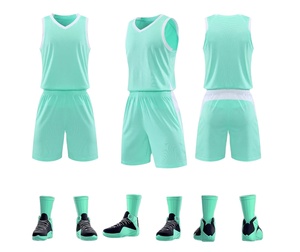 Maillot de basket-ball respirant 100% polyester, uniforme de basket-ball, ensemble de maillots de basket-ball - Product Image 4