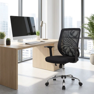 Tucson <b>Black</b> Operative Armchair for Office Use - Product Image 2