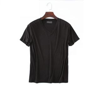 Nouveau T-shirt en coton pour homme 2025 – Col rond, grande taille, manches courtes, coupe ample, couleur unie, décontracté - Product Image 3