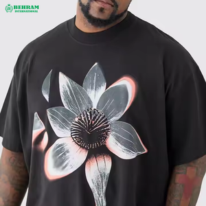 Camiseta Casual para Hombre, Estilo Oversize, 100% Algodón, Transpirable, con Cuello Cómodo y Mangas Cortas para Verano - Product Image 4