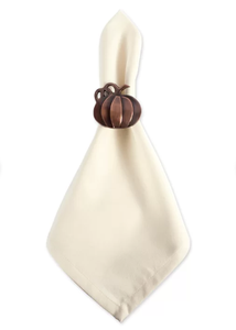 Rond de serviette et anneau de tissu citrouille antique Casted Pumpkin Halloween Parties Vaisselle Porte-mouchoirs réutilisable Prix de gros - Product Image 3